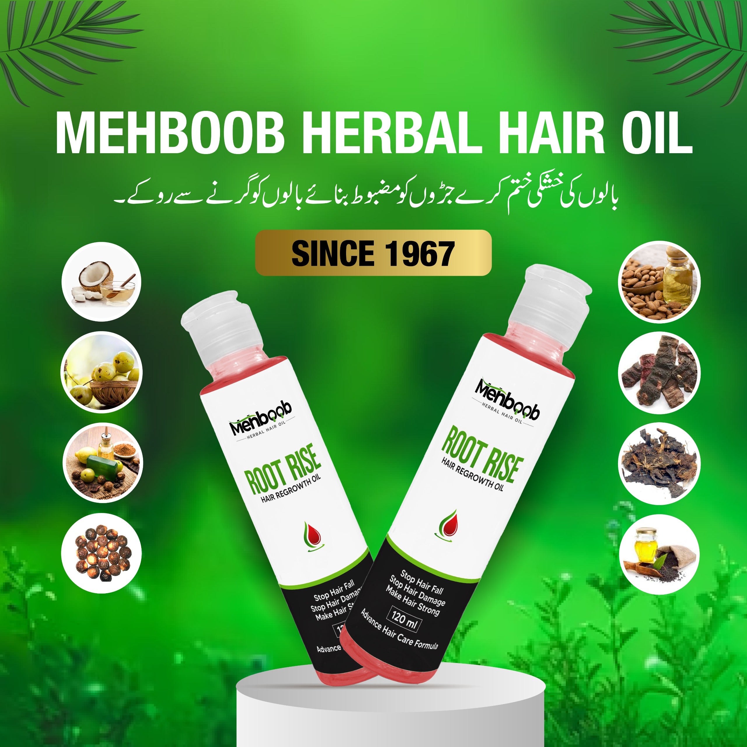 Root Rise Hair Herbal Oil